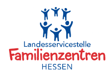 Logo und Weiterleitung zur Landesservicestelle der Familienzentren Hessen