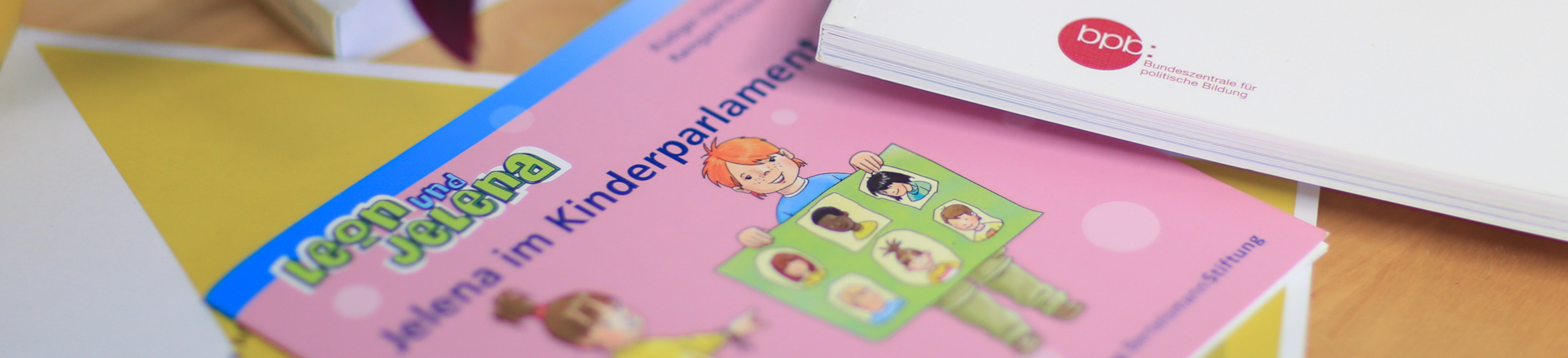 Bild von ausgelegten Materialien (Broschüren und Bücher) einer Vielfaltstasche